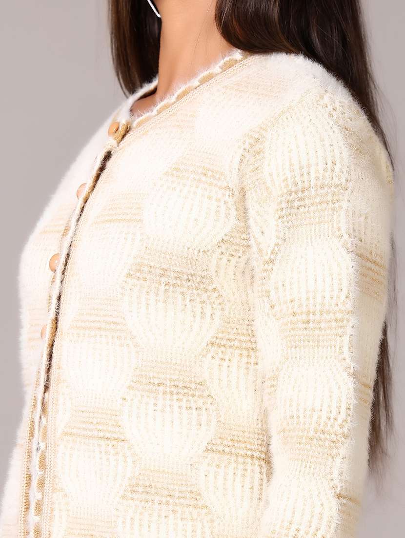 women self designed long sleeve cardigan - 21646908 -  Standard Image - 5