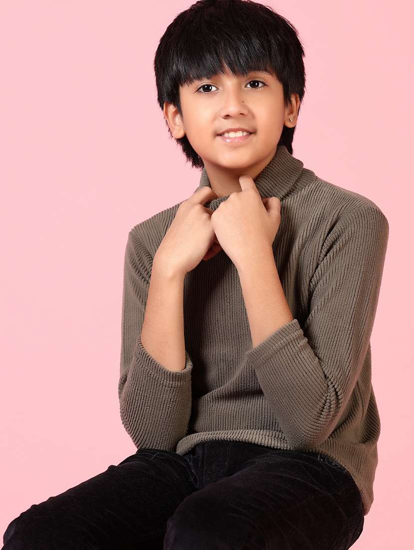 boys solid long sleeve sweater - 21646915 -  Standard Image - 3