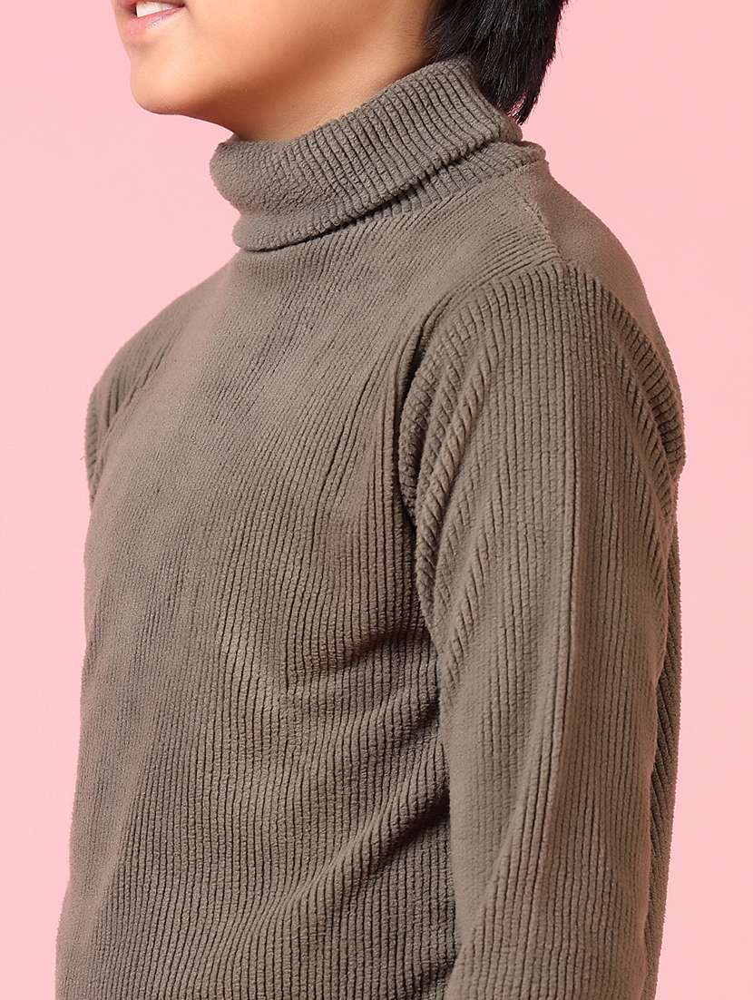 boys solid long sleeve sweater - 21646915 -  Standard Image - 5