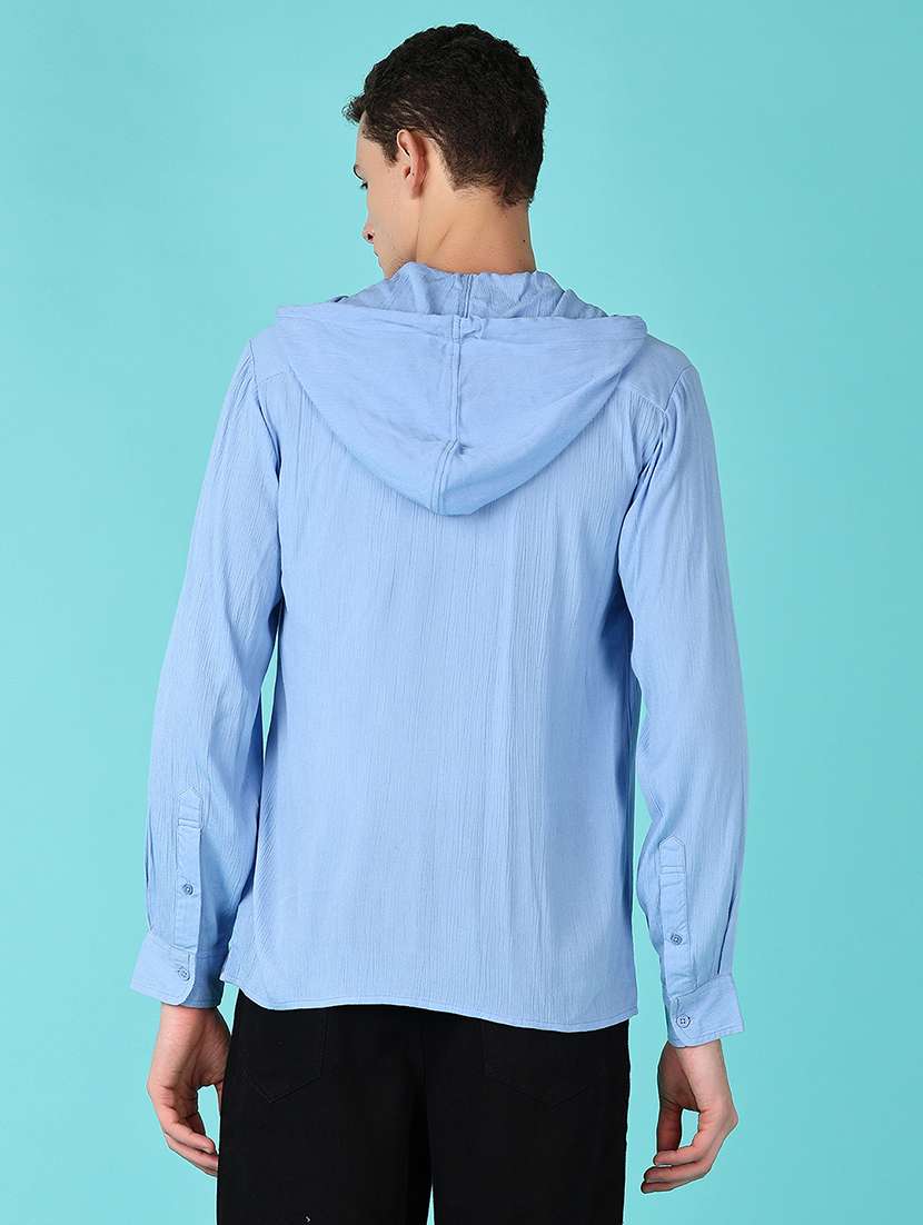 Men Long Sleeves Solid Casual Shirt - 21646920 -  Standard Image - 3