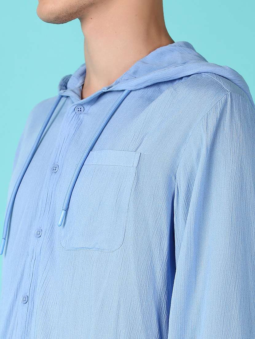 Men Long Sleeves Solid Casual Shirt - 21646920 -  Standard Image - 5