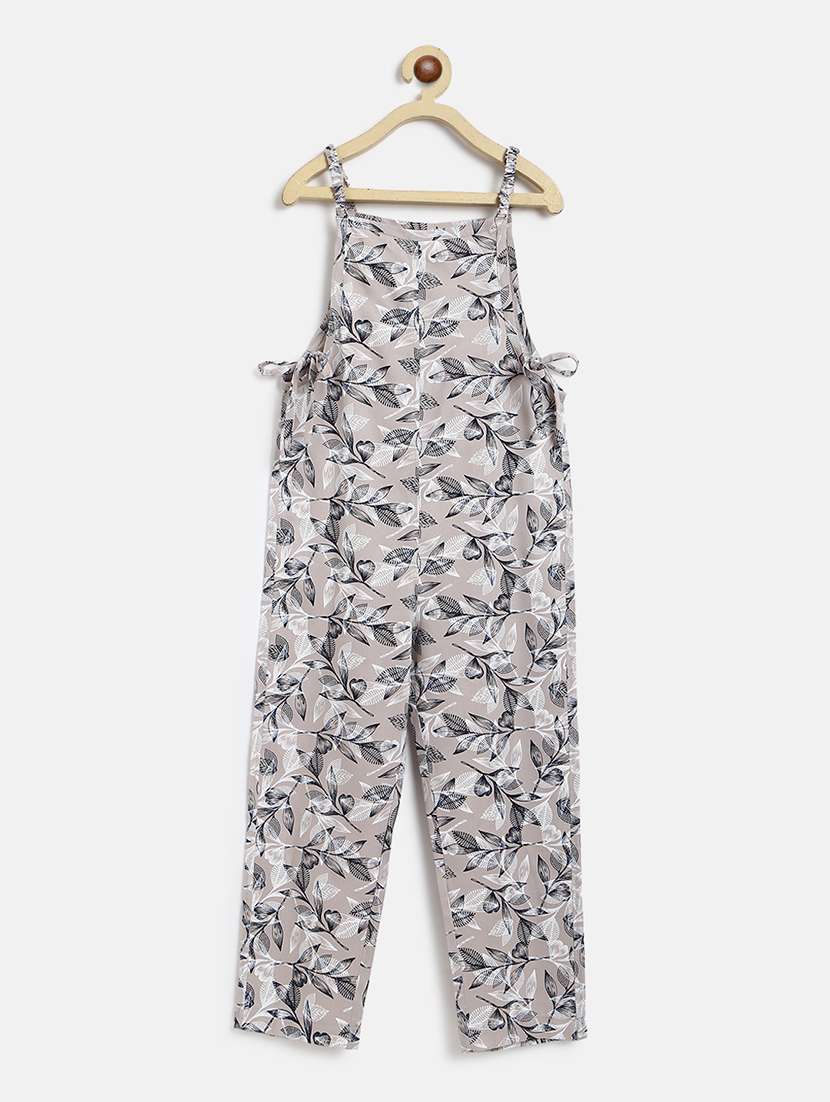 girls floral printed dungaree - 21647097 -  Zoom Image - 0
