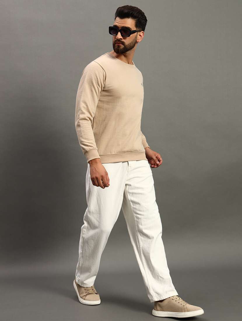 men solid regular fit sweatshirt - 21647110 -  Standard Image - 3