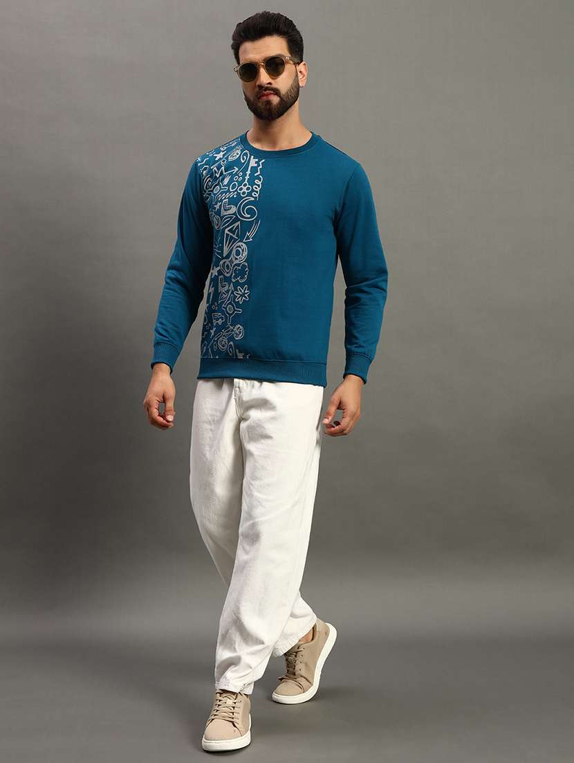 men front print regular fit sweatshirt - 21647113 -  Standard Image - 3