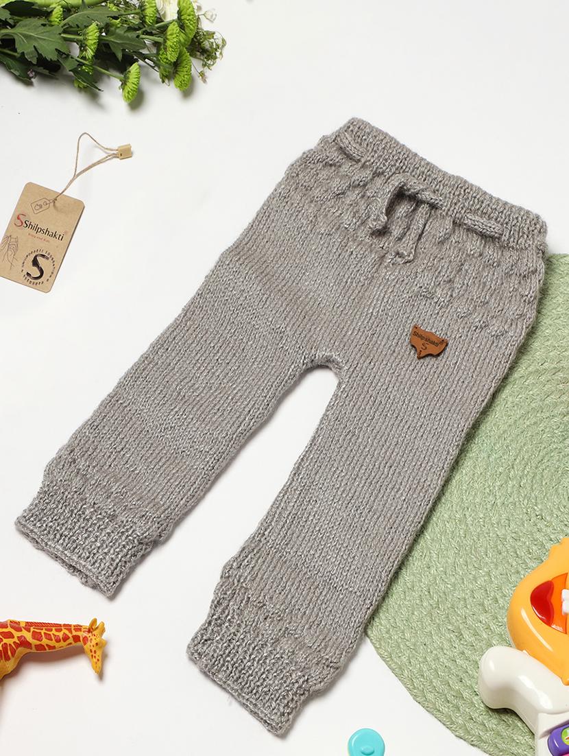girls grey solid casual trouser - 21647185 - Zoom Image - 0