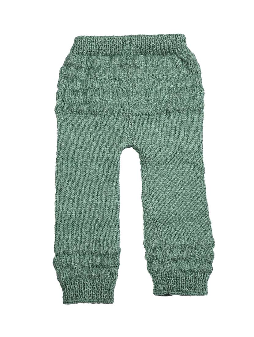 girls green solid casual trouser - 21647186 -  Standard Image - 3