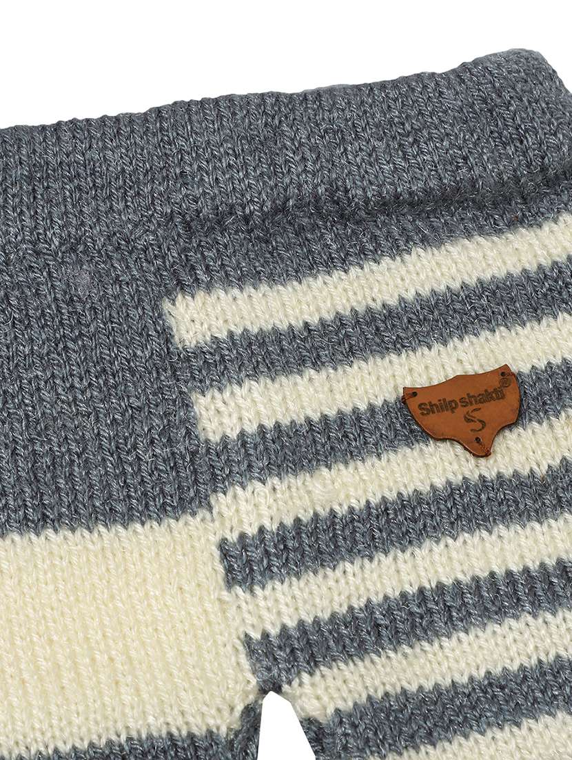 girls grey stripes casual trouser - 21647189 -  Standard Image - 3