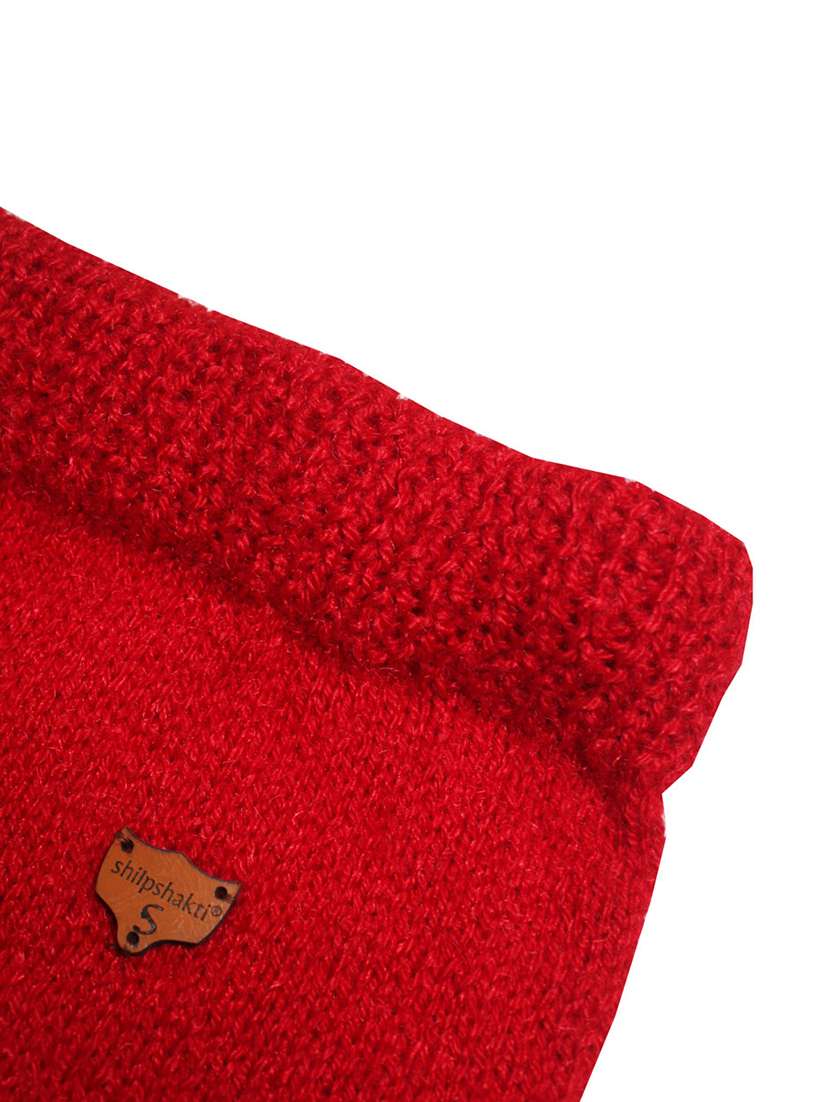 girls red solids casual trouser - 21647196 -  Standard Image - 3