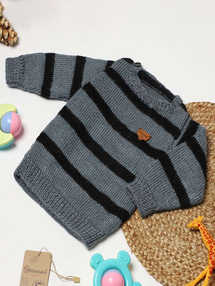 girls self design long sleeve sweater