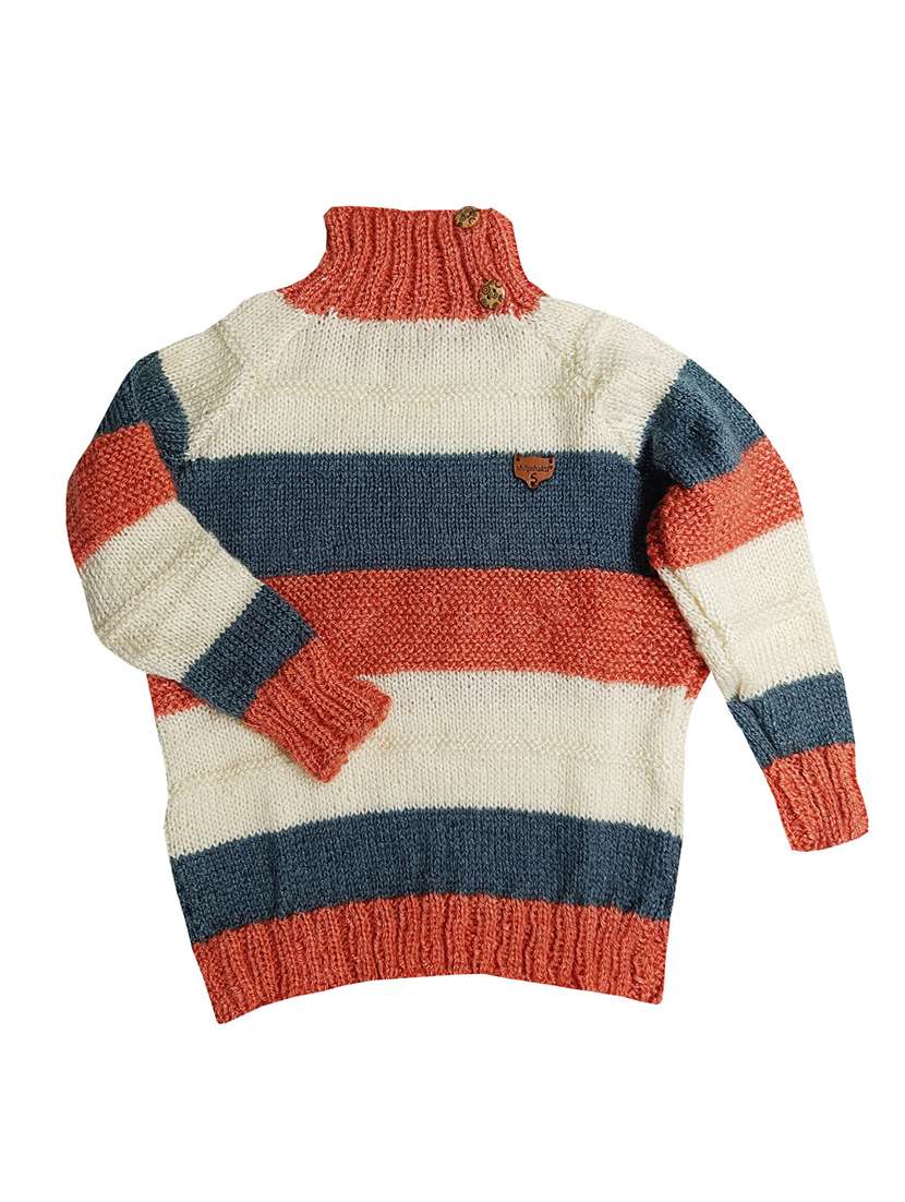 girls self design long sleeve sweater