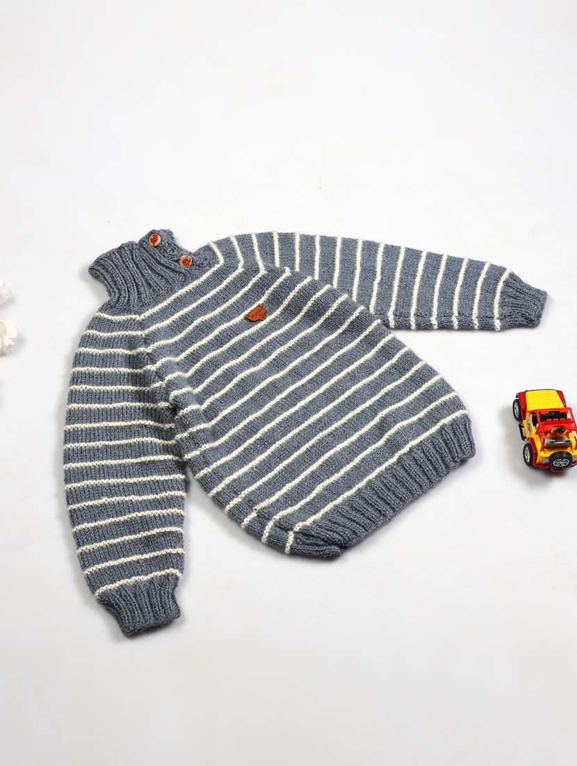 girls self design long sleeve sweater