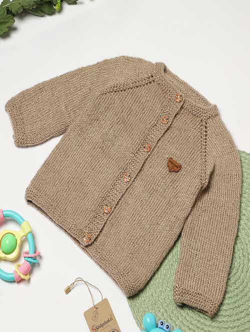 girls self design long sleeve cardigans - 21647216 -  Standard Image - 0