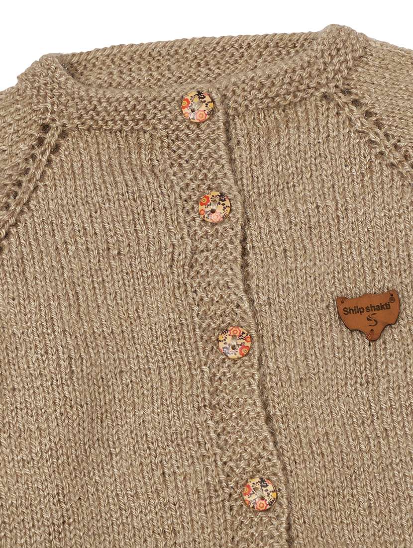 girls self design long sleeve cardigans - 21647216 -  Standard Image - 3