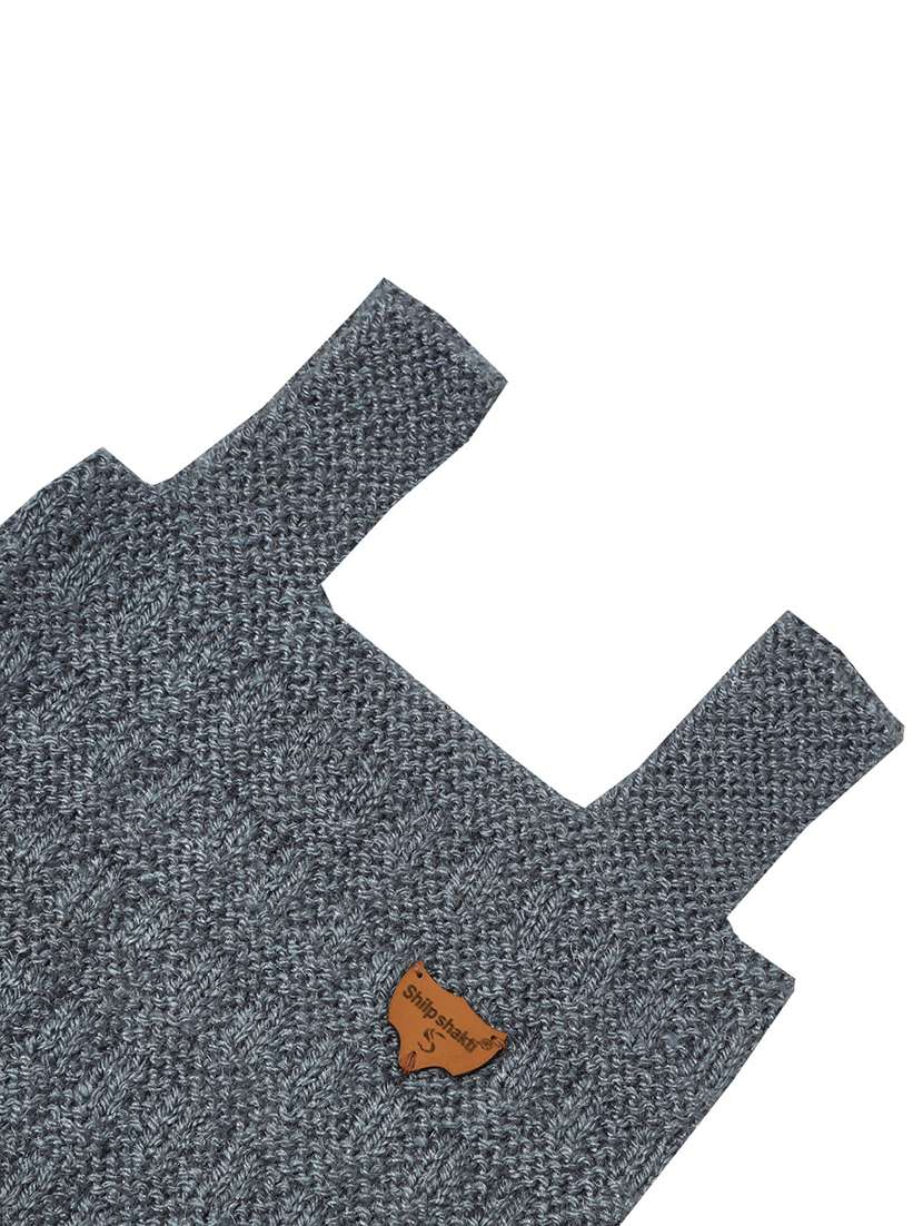 girls self design sleeveless sweater - 21647219 -  Standard Image - 3