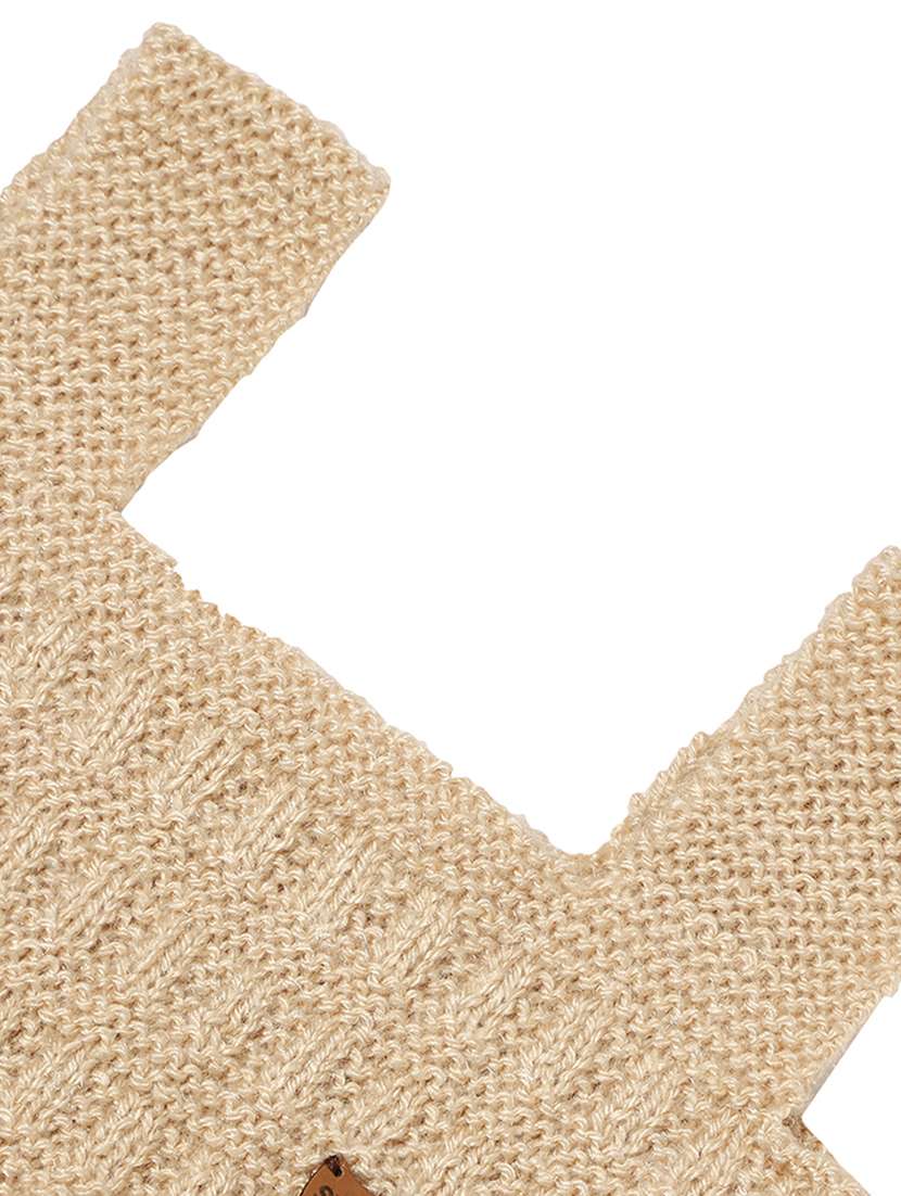 girls self design sleeveless sweater - 21647221 - Standard Image - 3