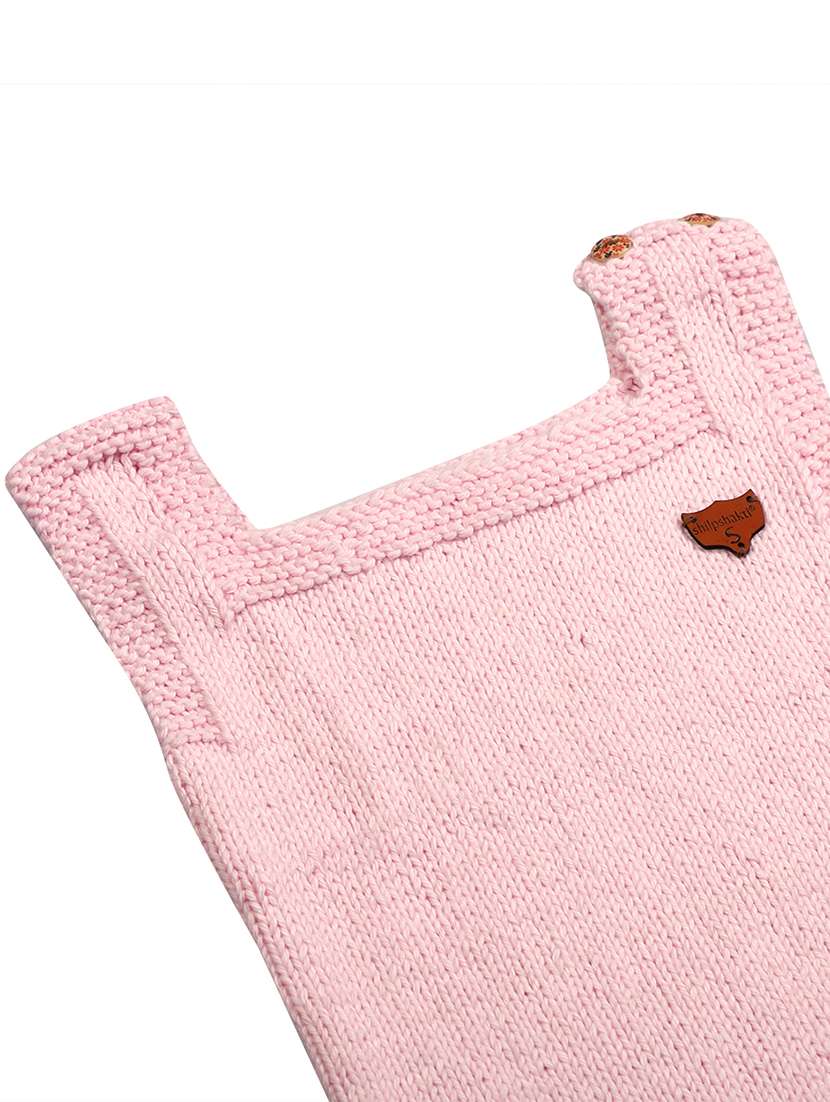 girls self design sleeveless sweater - 21647224 -  Standard Image - 3