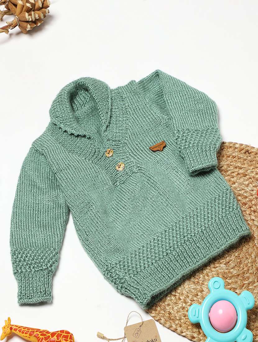 girls self design long sleeve sweater