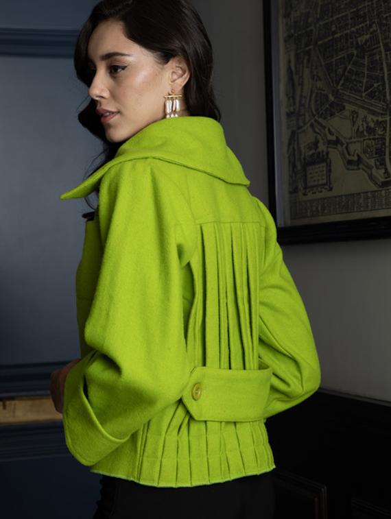 women green long sleeve regular jacket - 21647256 - Standard Image - 3