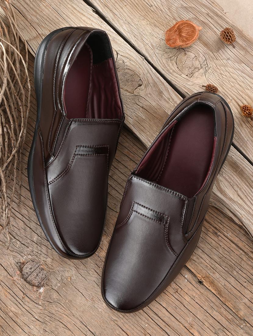 men plain slip on formal shoes - 21647303 -  Zoom Image - 0