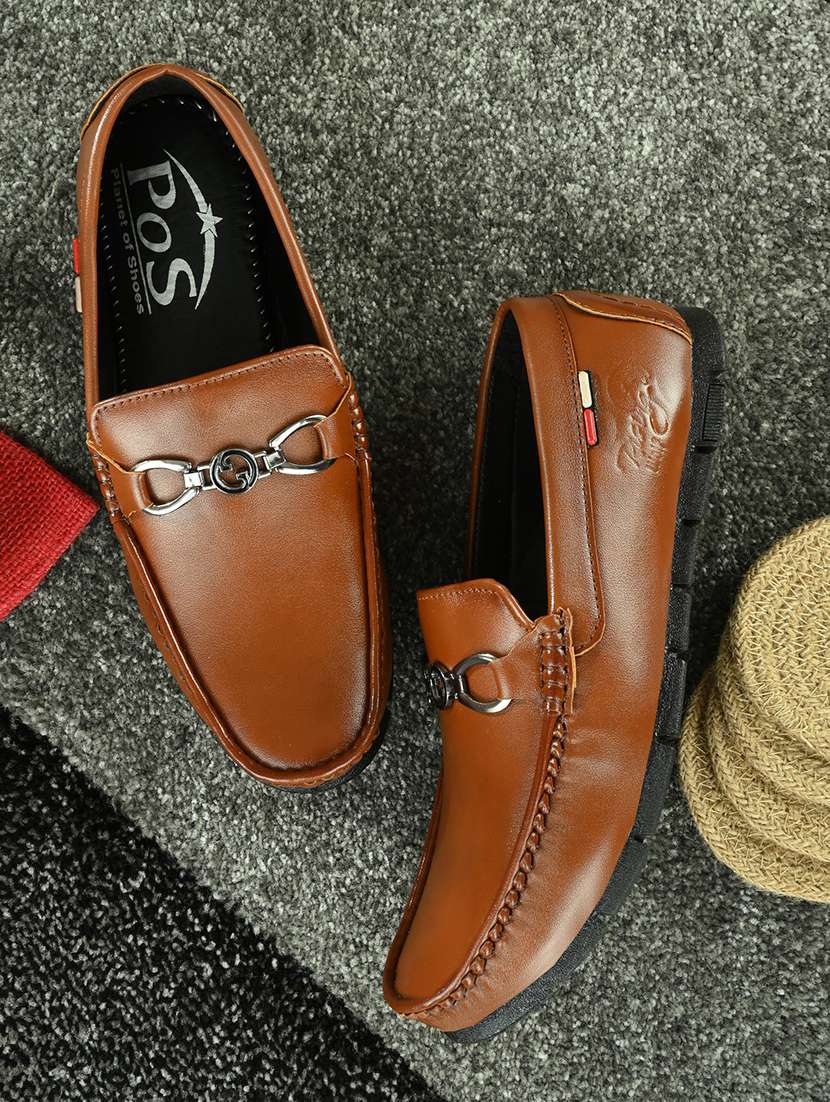 men slip on horsebit loafers