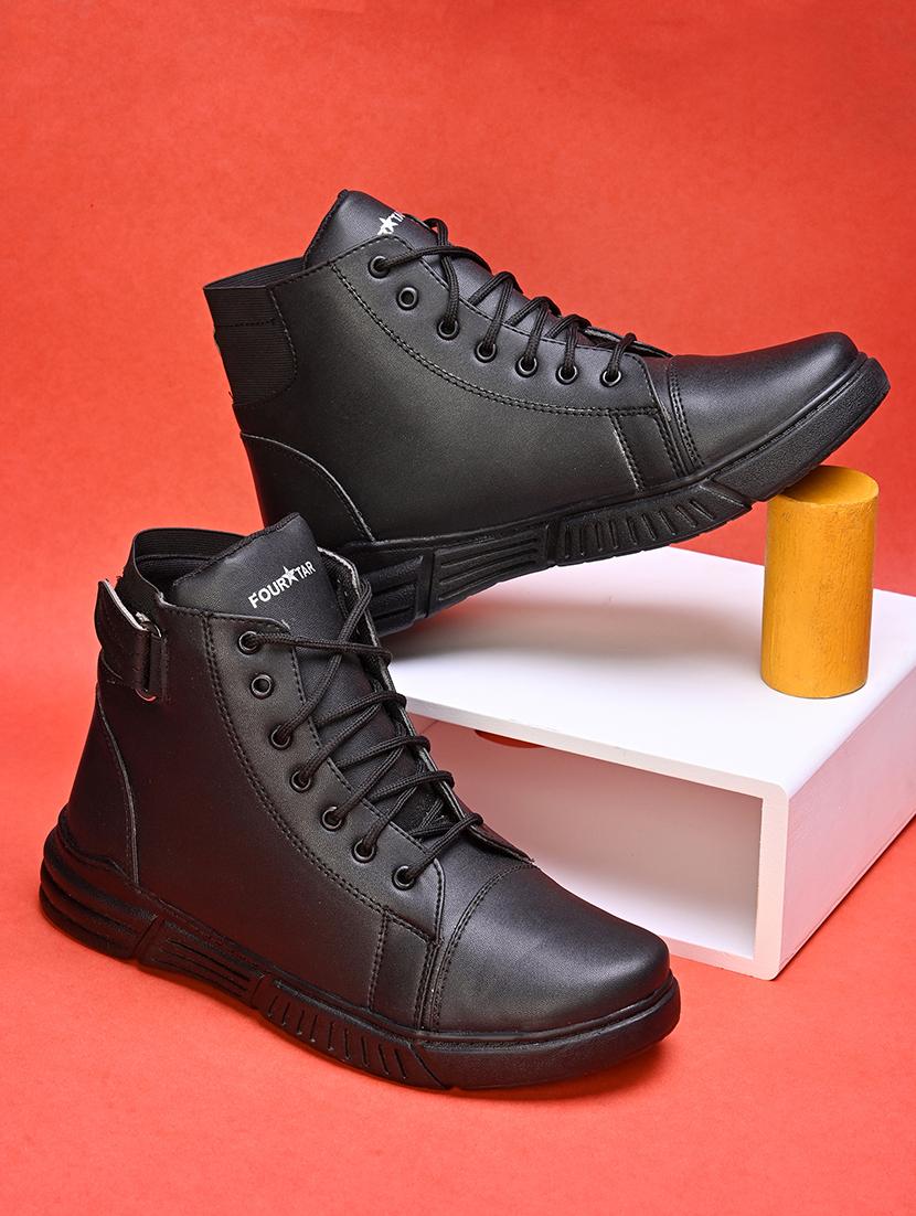 men black lace up boots - 21647358 - Zoom Image - 0
