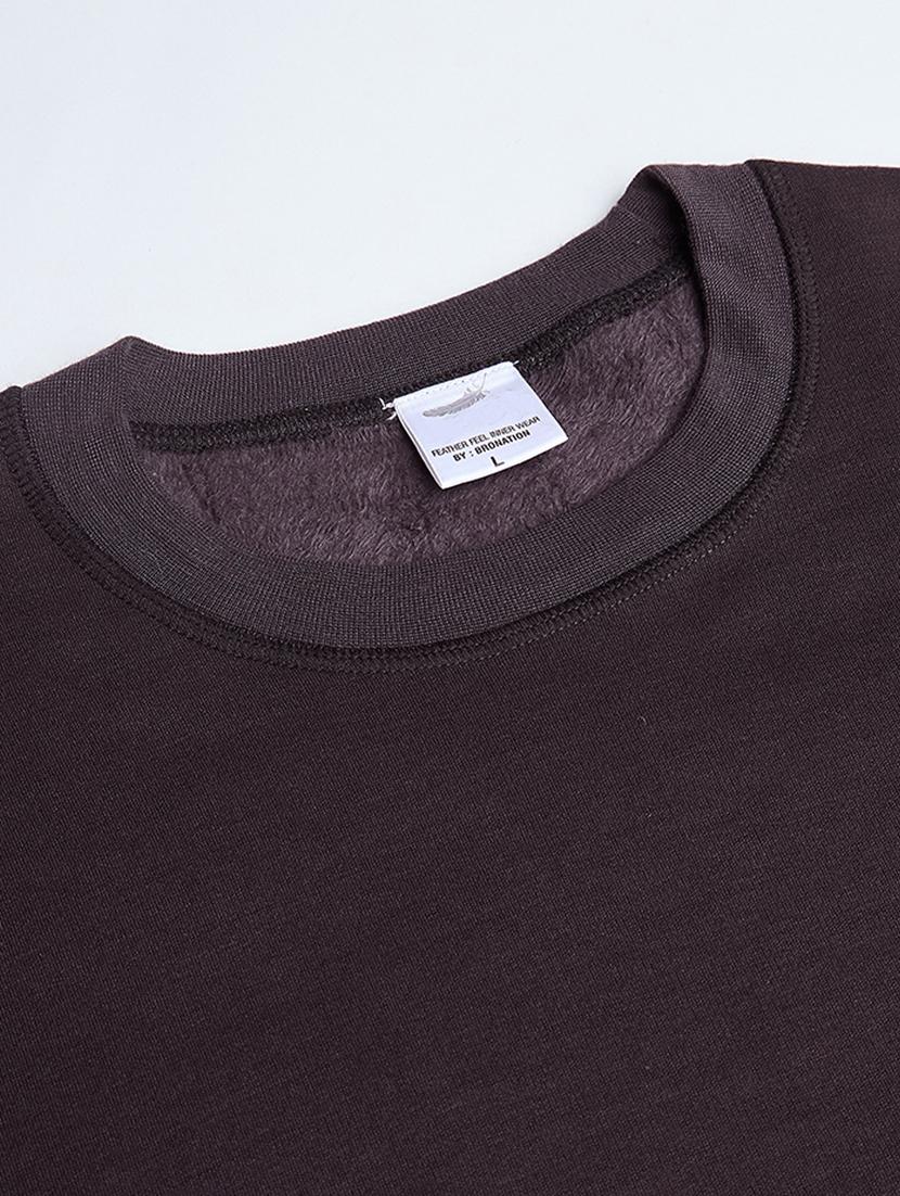 men solid fleece thermal set - 21647391 - Standard Image - 5