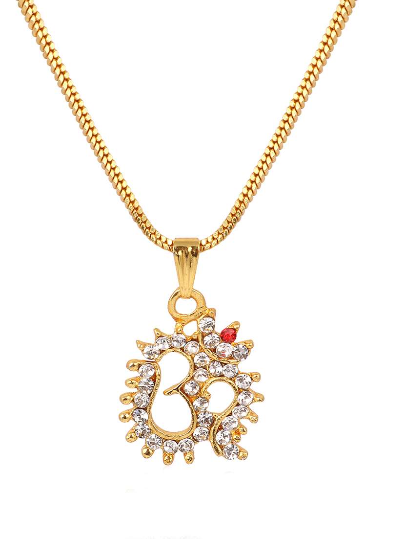 men sacred om pendant with chain