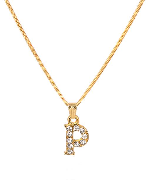 men personalized letter pendant with chain - 21647410 - Standard Image - 0