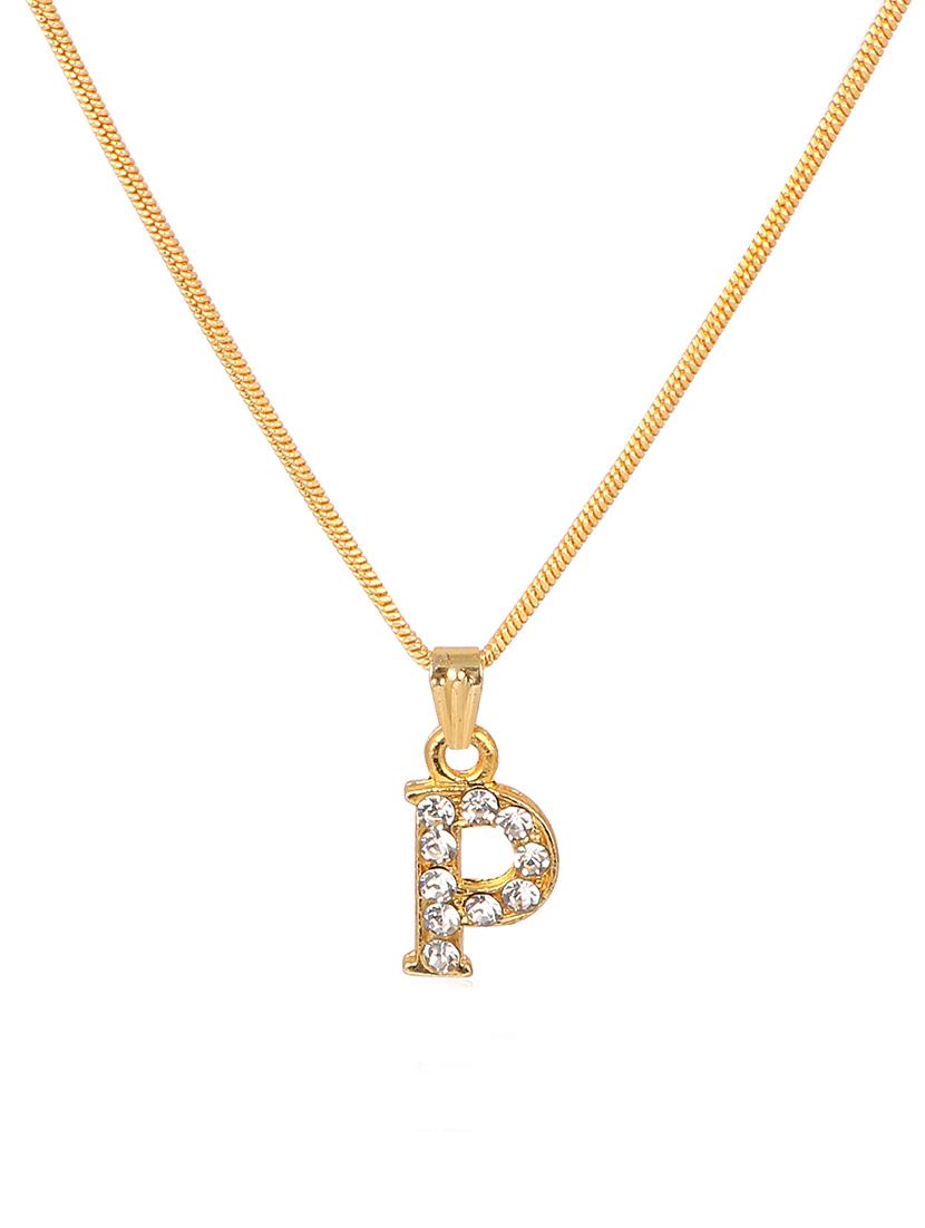 men personalized letter pendant with chain