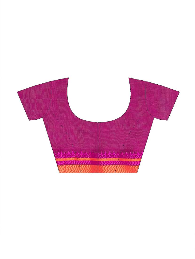 women self design handloom saree with blouse - 21648388 -  Standard Image - 3