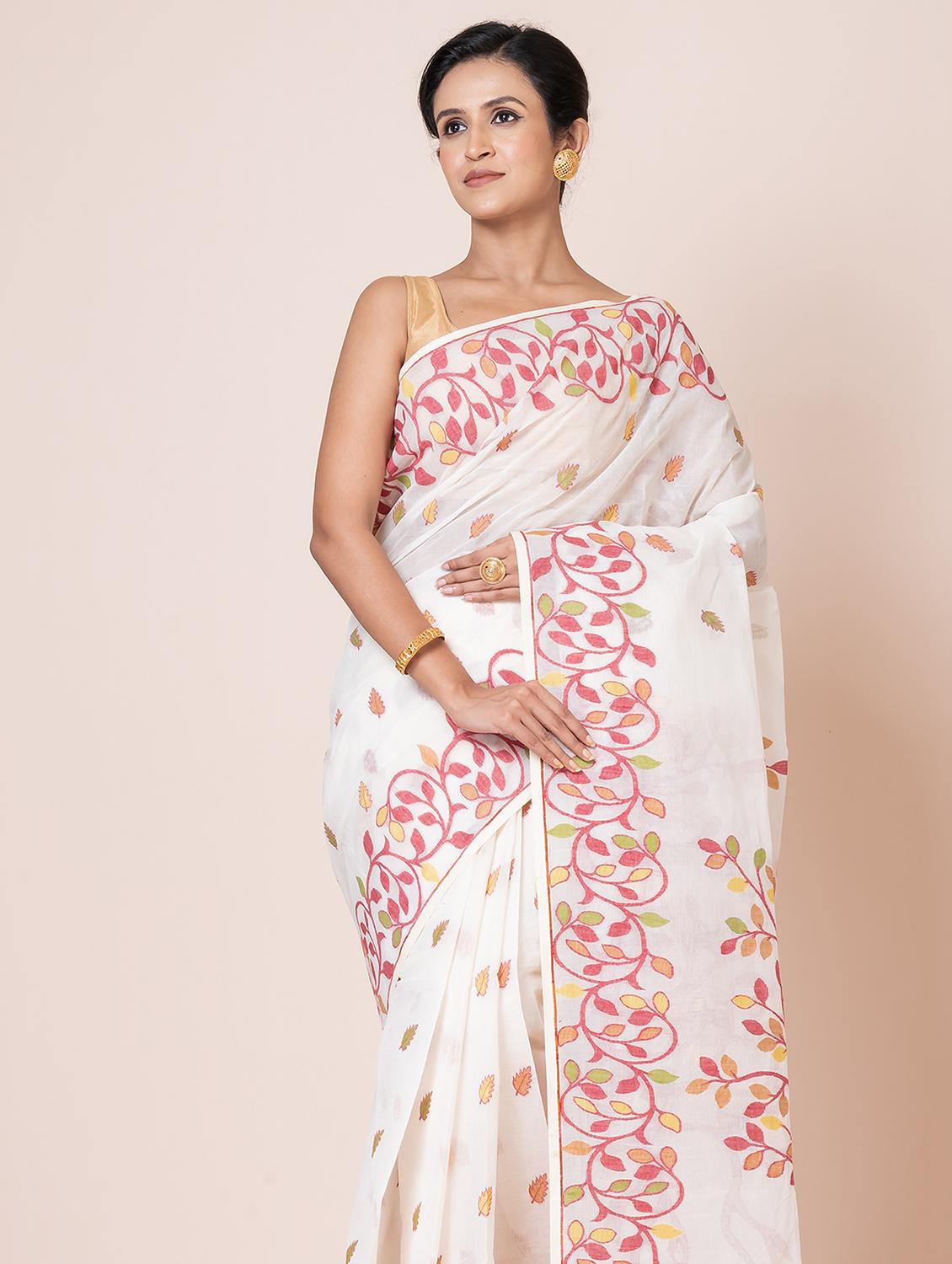 women self design handloom saree - 21648398 - Standard Image - 3