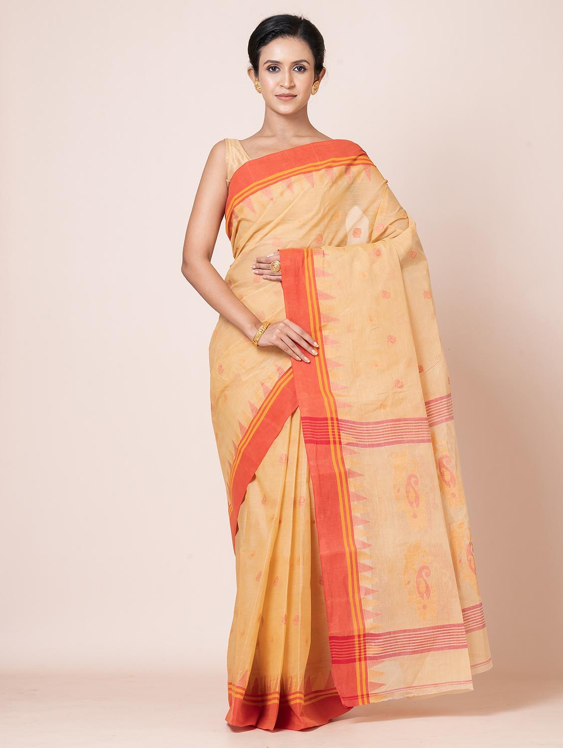 women self design handloom saree - 21648404 -  Zoom Image - 0