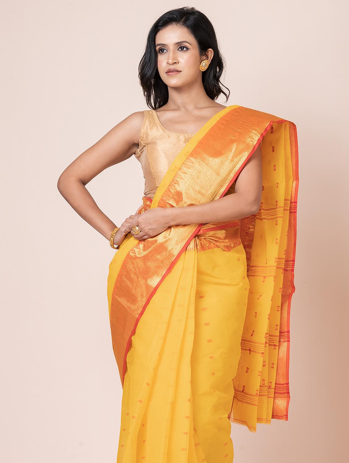 women self design handloom saree - 21648410 - Standard Image - 3