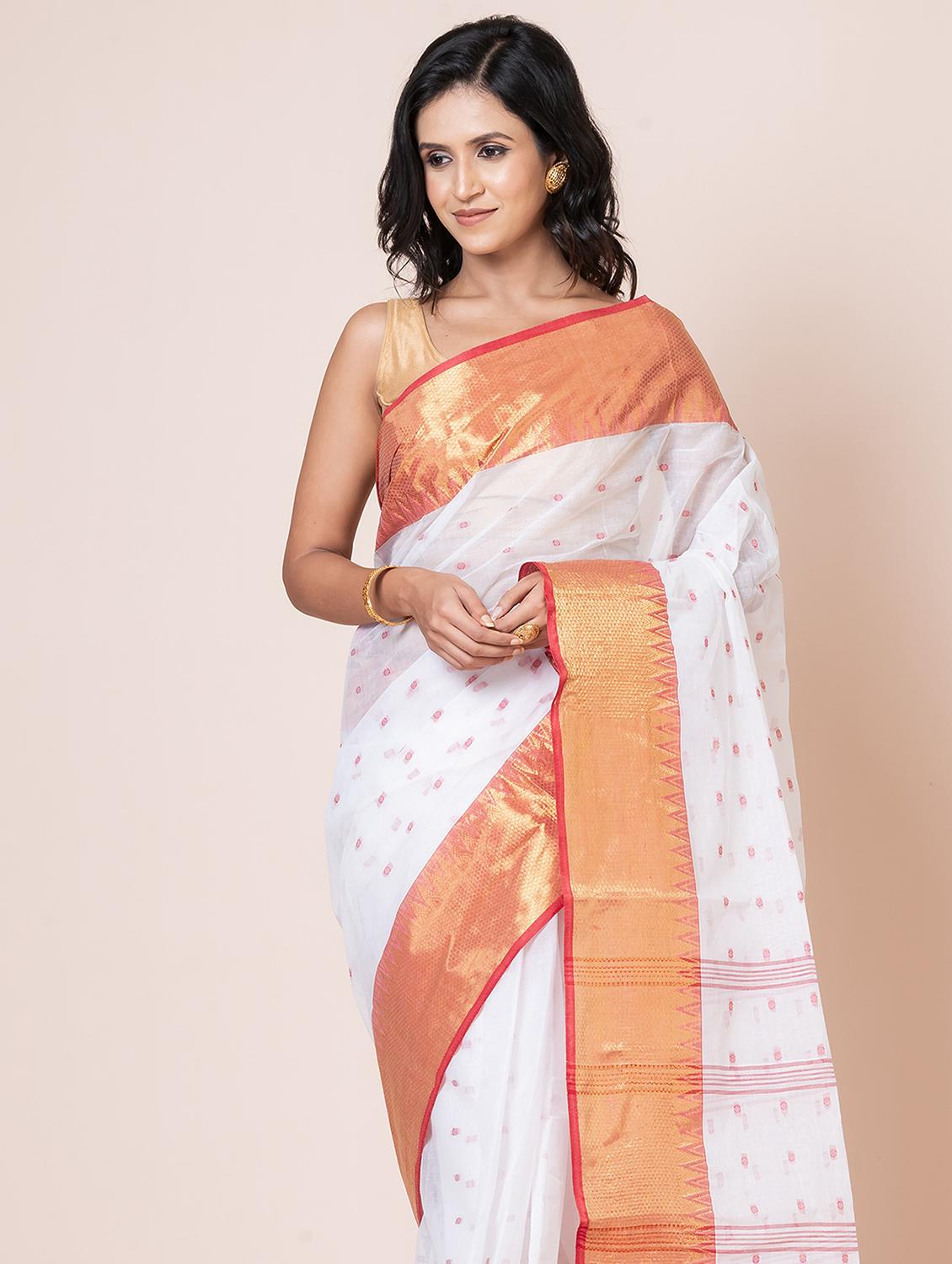 women self design handloom saree - 21648411 - Standard Image - 3