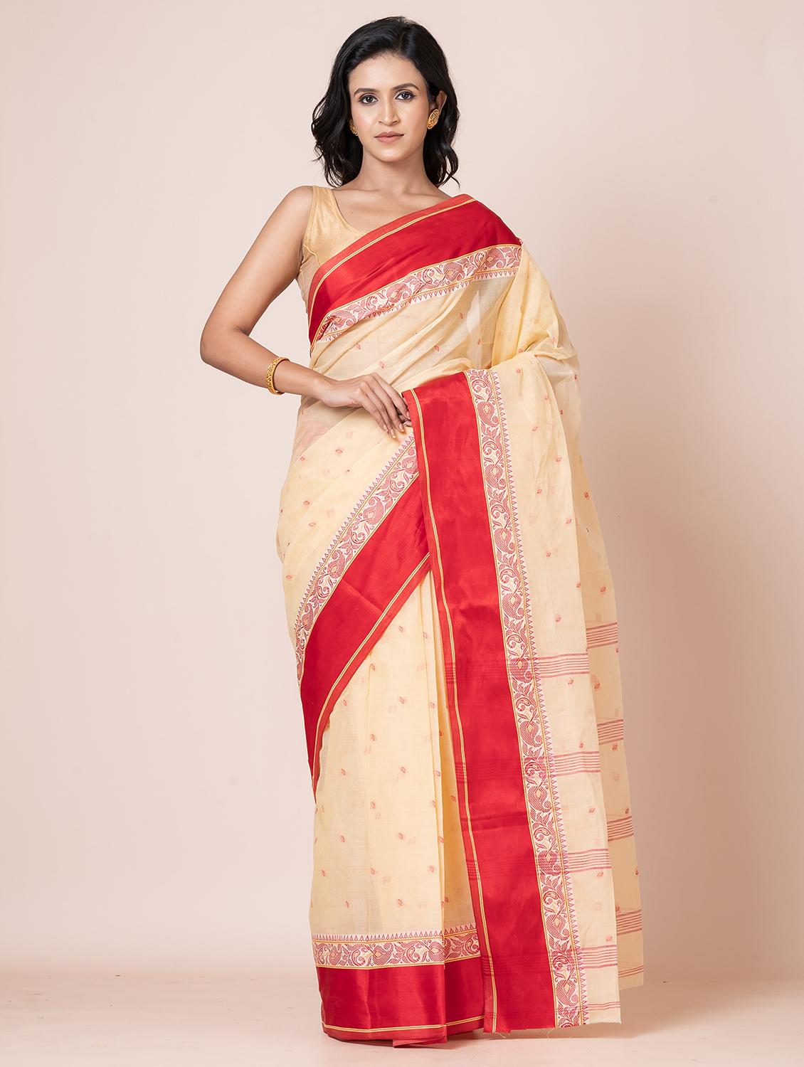 women self design handloom saree