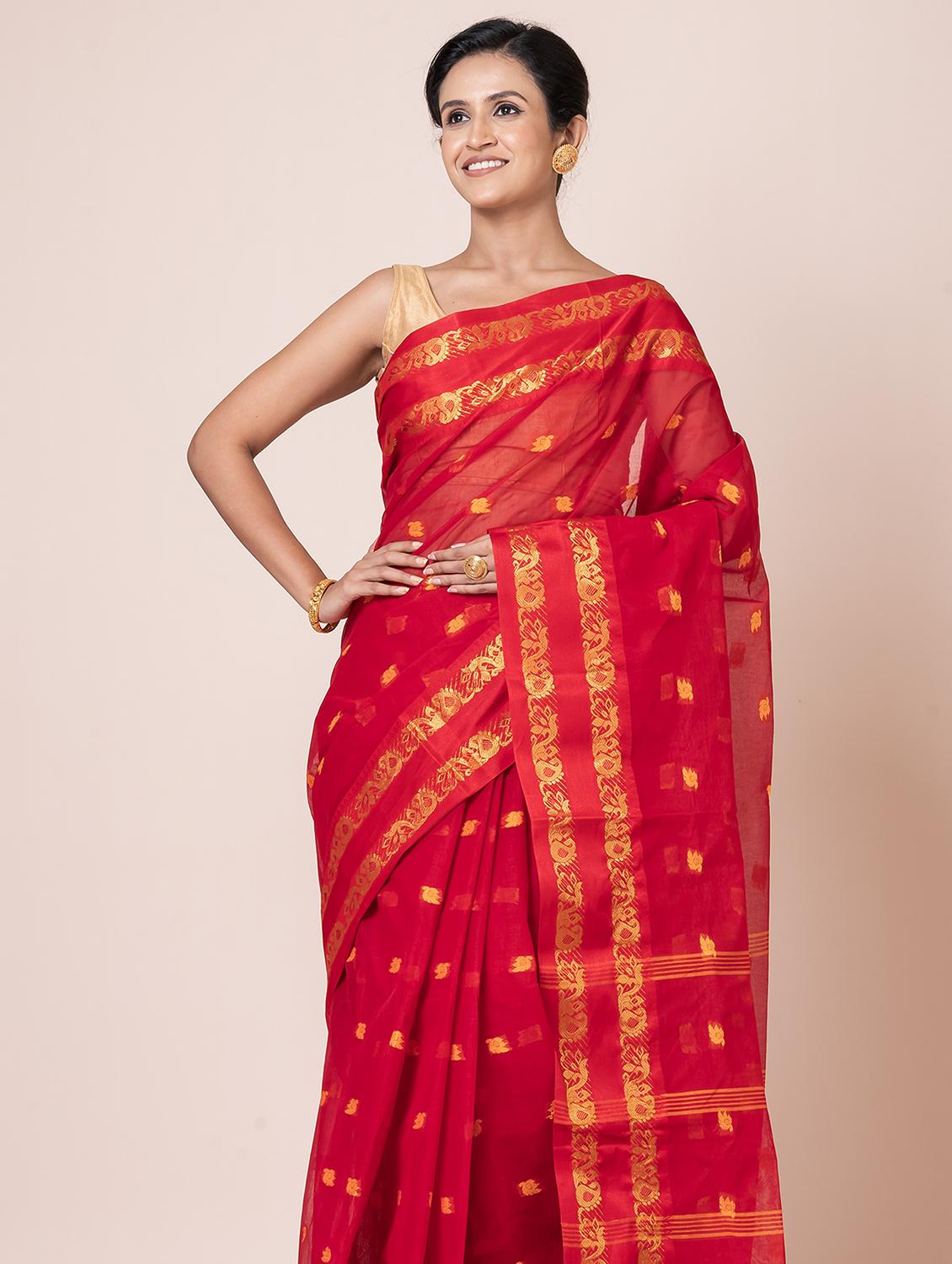 women self design handloom saree - 21648437 - Standard Image - 3