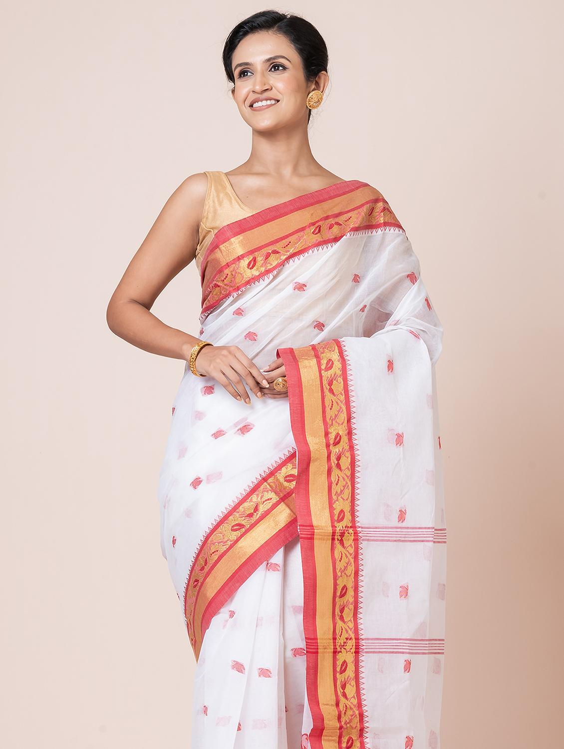 women self design handloom saree - 21648447 - Standard Image - 3