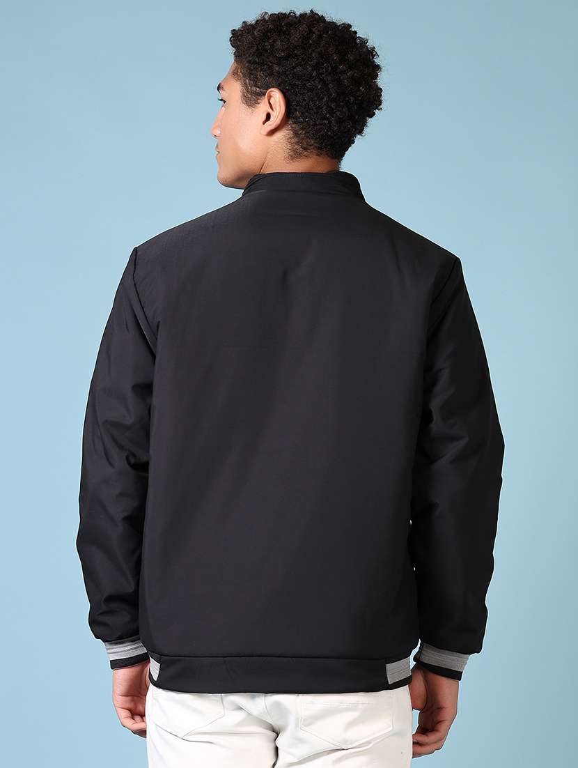 men solid long sleeve reversible bomber jacket - 21648465 -  Standard Image - 3