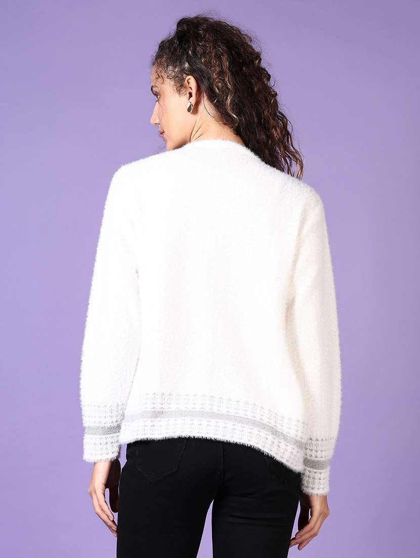 women self designed long sleeve cardigan - 21648488 -  Standard Image - 3