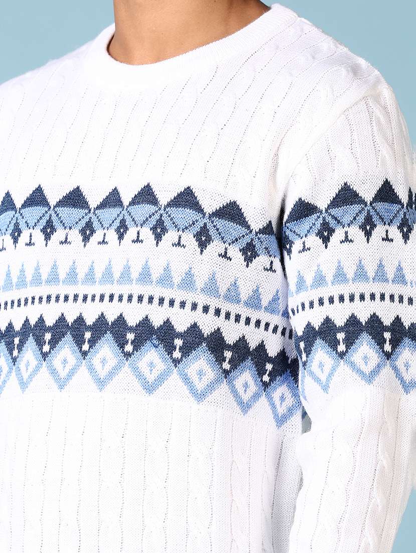 men long sleeves self design pullover - 21648564 -  Standard Image - 5