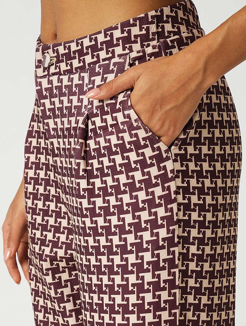 women printed blazer and trouser co-ord set - 21648741 - Standard Image - 5