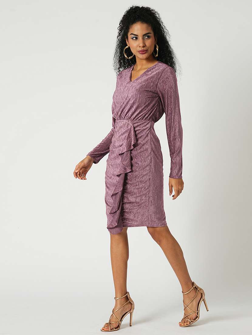 women self designed long sleeves bodycon dress - 21648786 -  Zoom Image - 0