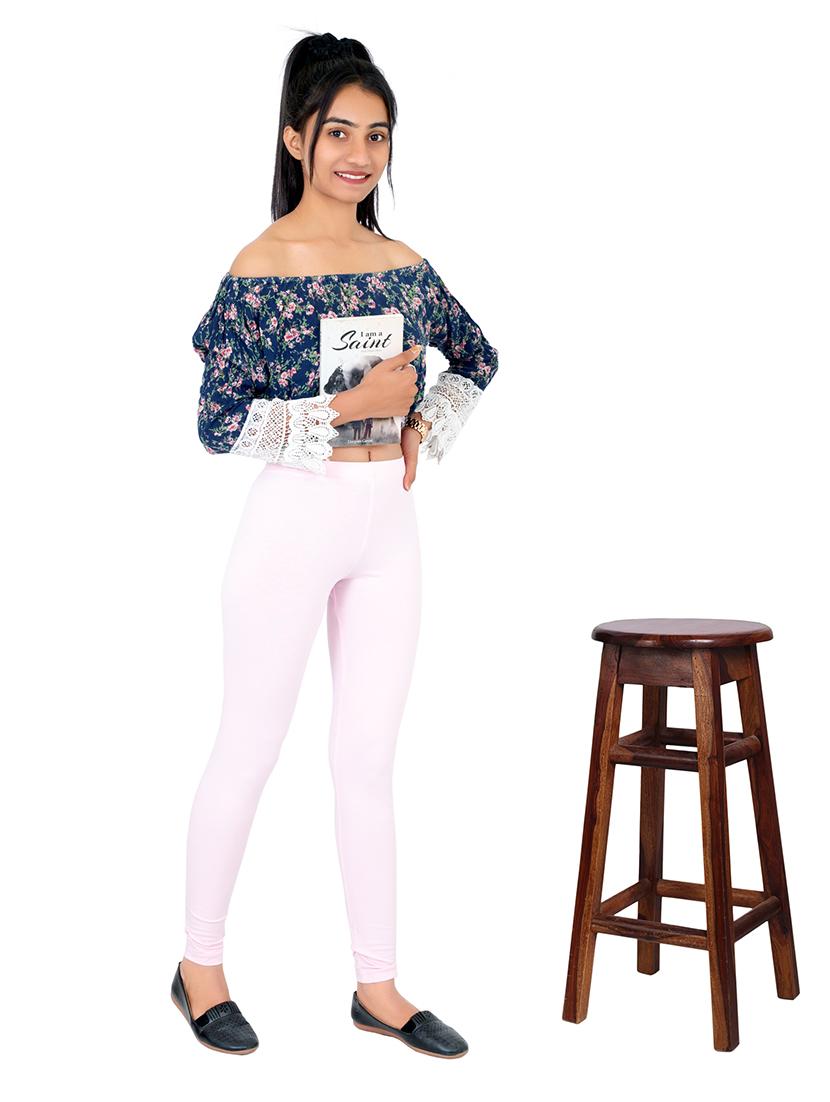 women plain mid rise ankle length leggings - 21648811 - Standard Image - 3