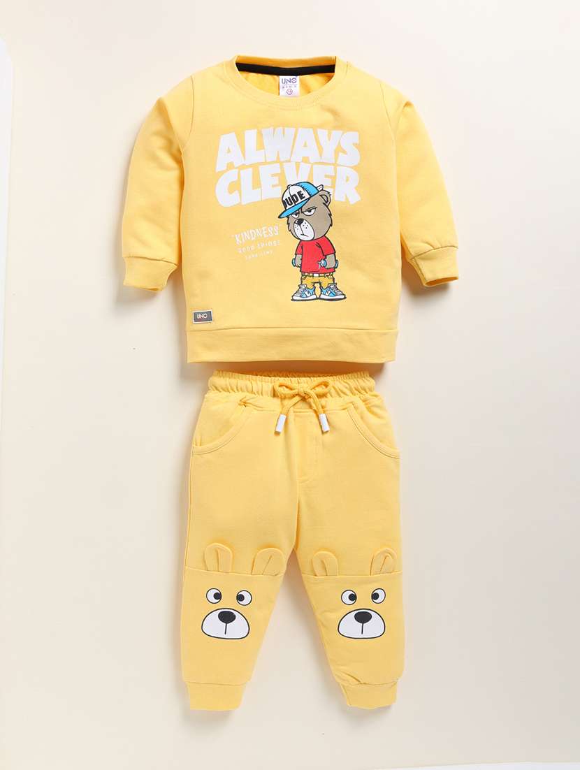 girls printed full length sets