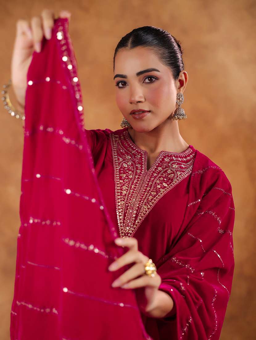 women embroidered kurta pant set with duaptta - 21648928 -  Standard Image - 5