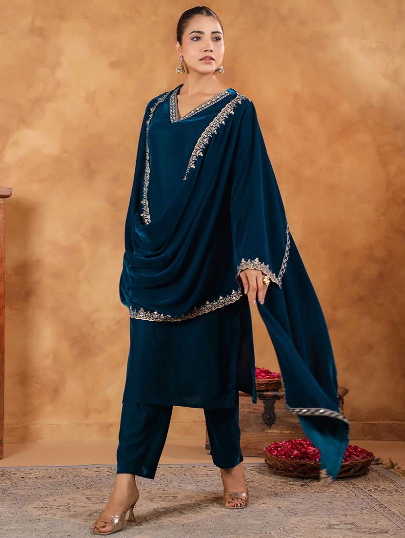 women embroidered kurta pant set with duaptta - 21648937 - Standard Image - 3