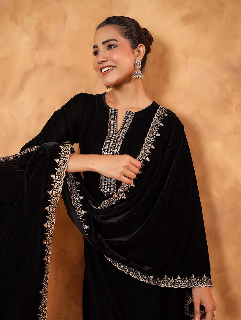 women embroidered kurta pant set with duaptta - 21648938 -  Standard Image - 5