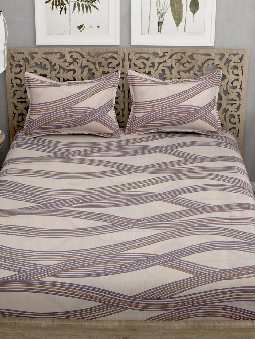 quirky home fantasy premium cotton blend 180 tc queen fitted double wrinklefree bedsheet with 2 pillow covers - 21649177 - Zoom Image - 0