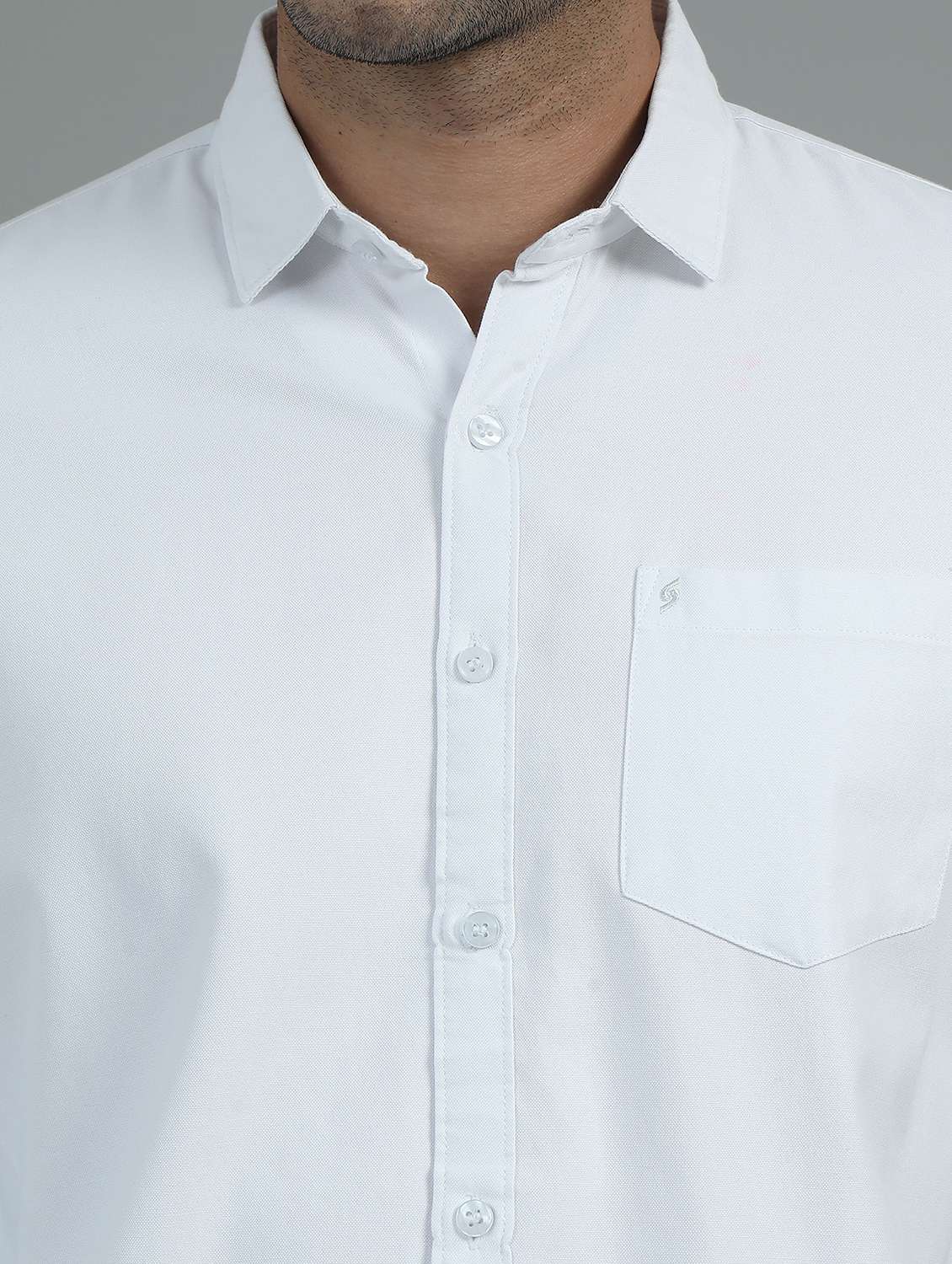 men long sleeves solid casual shirt - 21649377 -  Standard Image - 5