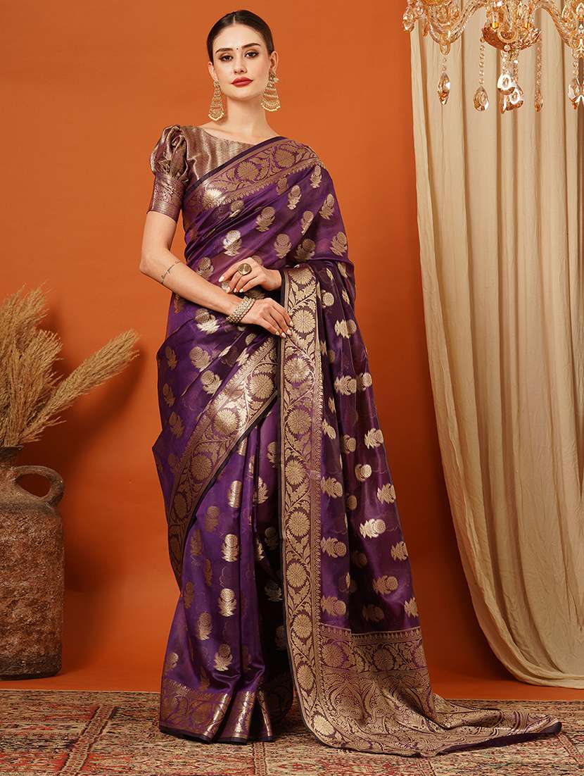 women self design banarasi saree